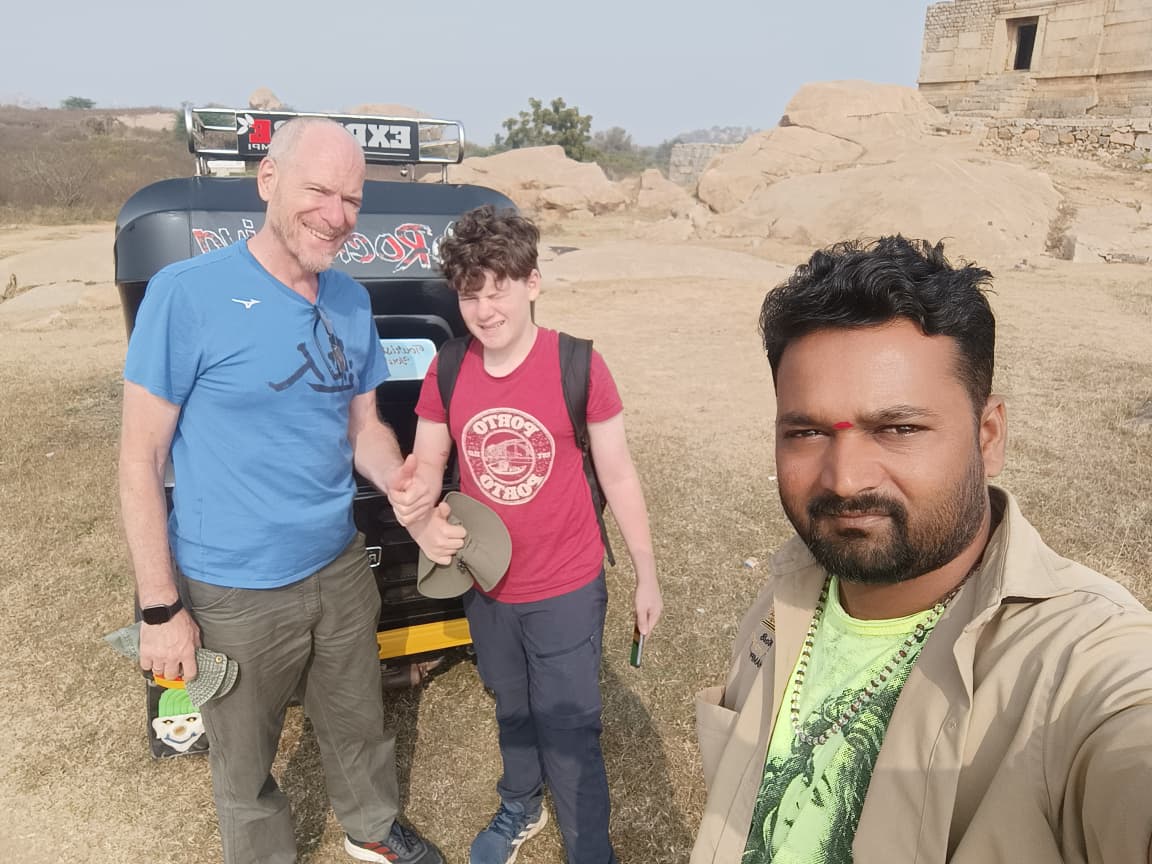 Father & Son at Hampi 🏛️ — Rock Shiva Hampi Tours